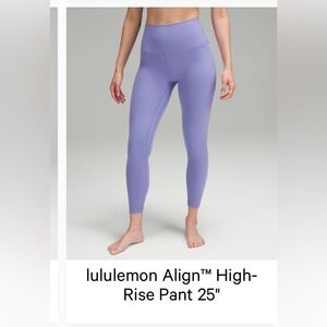 Lululemon Align High Rise Pant 25”